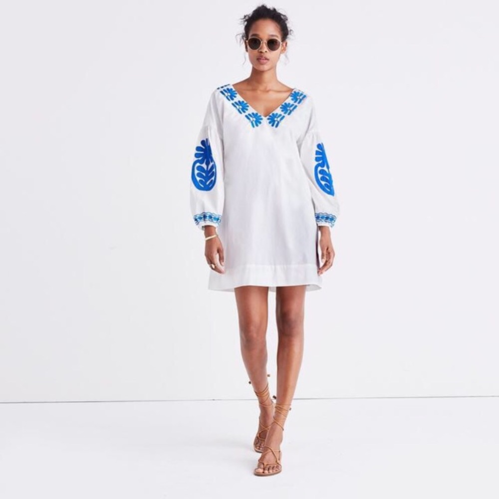 Madewell Blanca Embroidered Dress
